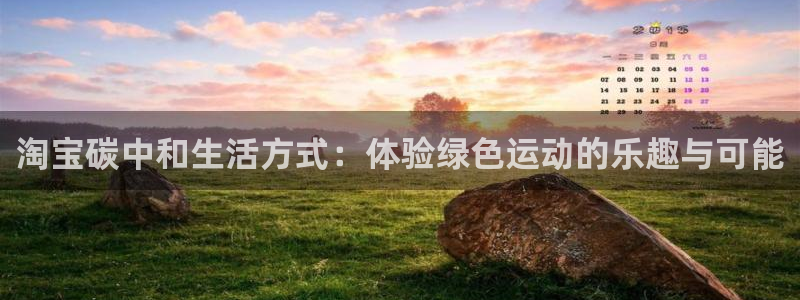 淘宝碳中和生活方式：体验绿色运动的乐趣与可能